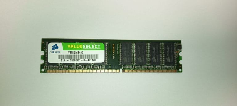 Corsair VS512MB400 mémoire RAM DDR 400MHz PC3200 512 Mo