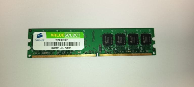 Corsair VS1GB533D2 mémoire RAM DDR2 533MHz PC2-4200U 1 Go