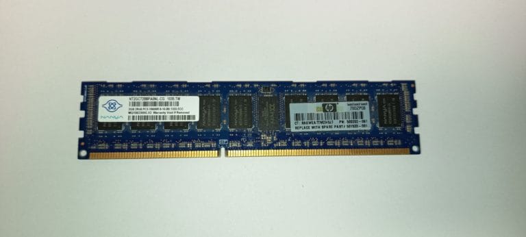 Nanya NT2GC72B8PA0NL mémoire RAM DDR3 1333MHz PC3-10600R 2GB
