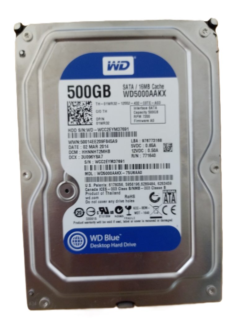 Western Digital BLEU WD5000AAKX disque 3.5 pouce 7200rpm 500GB