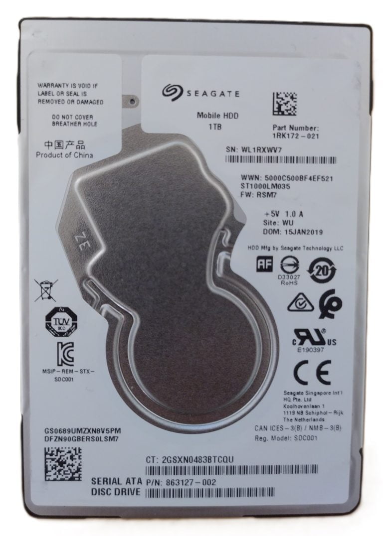 Seagate Mobile HDD ST1000LM035 disque 2.5 pouce 5400rpm 1TB