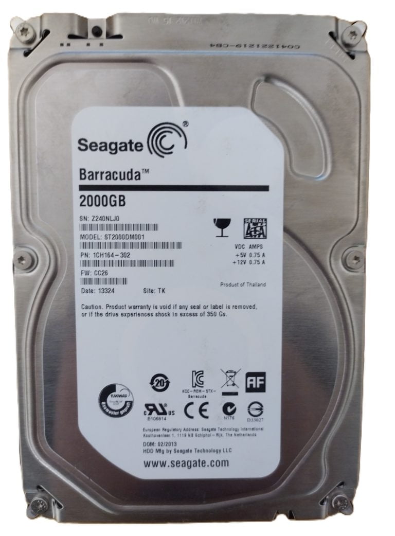 Seagate barracuda ST2000DM001 disque 3.5 pouce 7200rpm 2TB