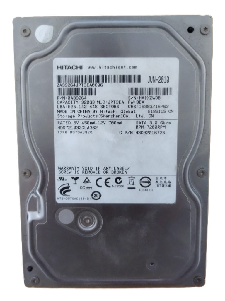 Hitachi HDS721032CLA362 disque 3.5 pouce 7200rpm 320GB