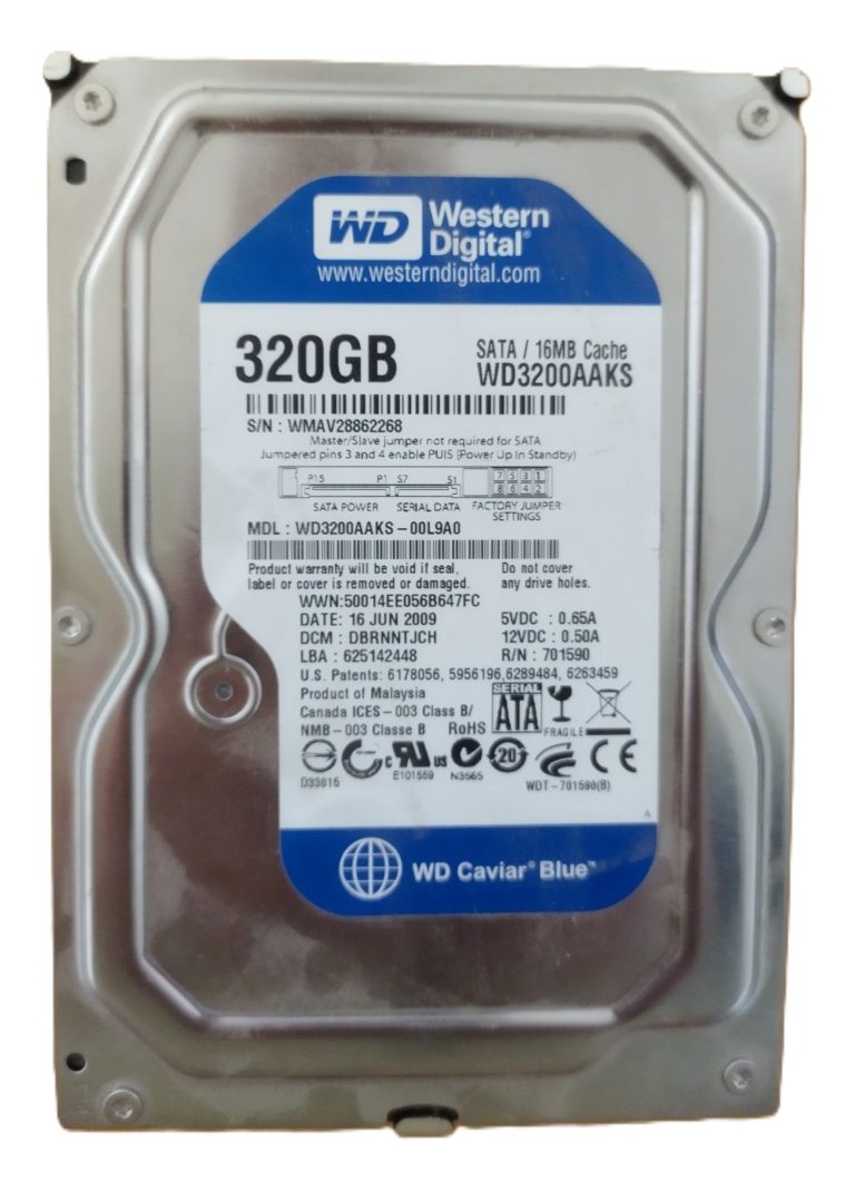Western Digital WD3200AAKS disque 3.5 pouce 7200rpm 320GB
