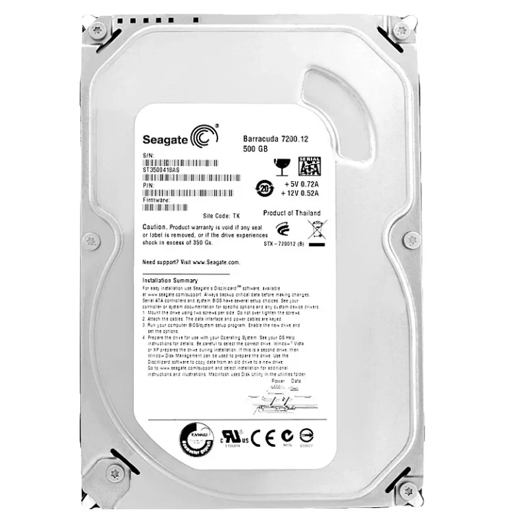 Seagate barracuda 7200.10 disque 3.5 pouce 7200rpm 500GB